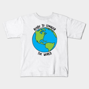 Graduation Ready to Conquer the World Kids T-Shirt